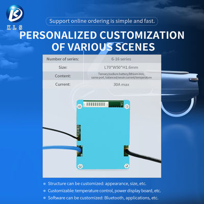 LFP Battery Management Systems 30A 16S Hardware Bms 6S 8S 10S 13S 16S NMC 68V