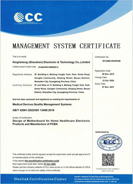 China Shenzhen Kinglisheng New Energy Technology Co., Ltd. zertifizierungen